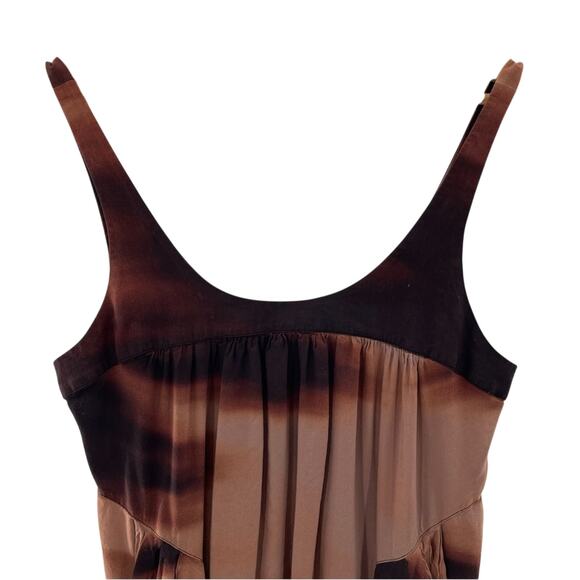 Hurley Neutral Earthtone Draped Pocket Mini Dress Witchy Goblincore Fairy Size M - Picture 2 of 8